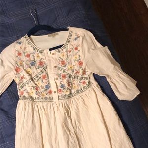 Embroidered Roolee dress. Size S